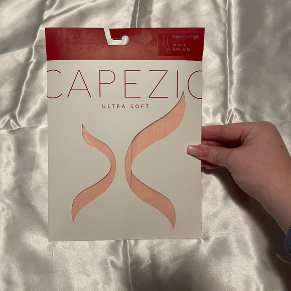 NWT Capezio Ultra Soft Transition Tight Ballet Pink S/M - Picture 2 of 7